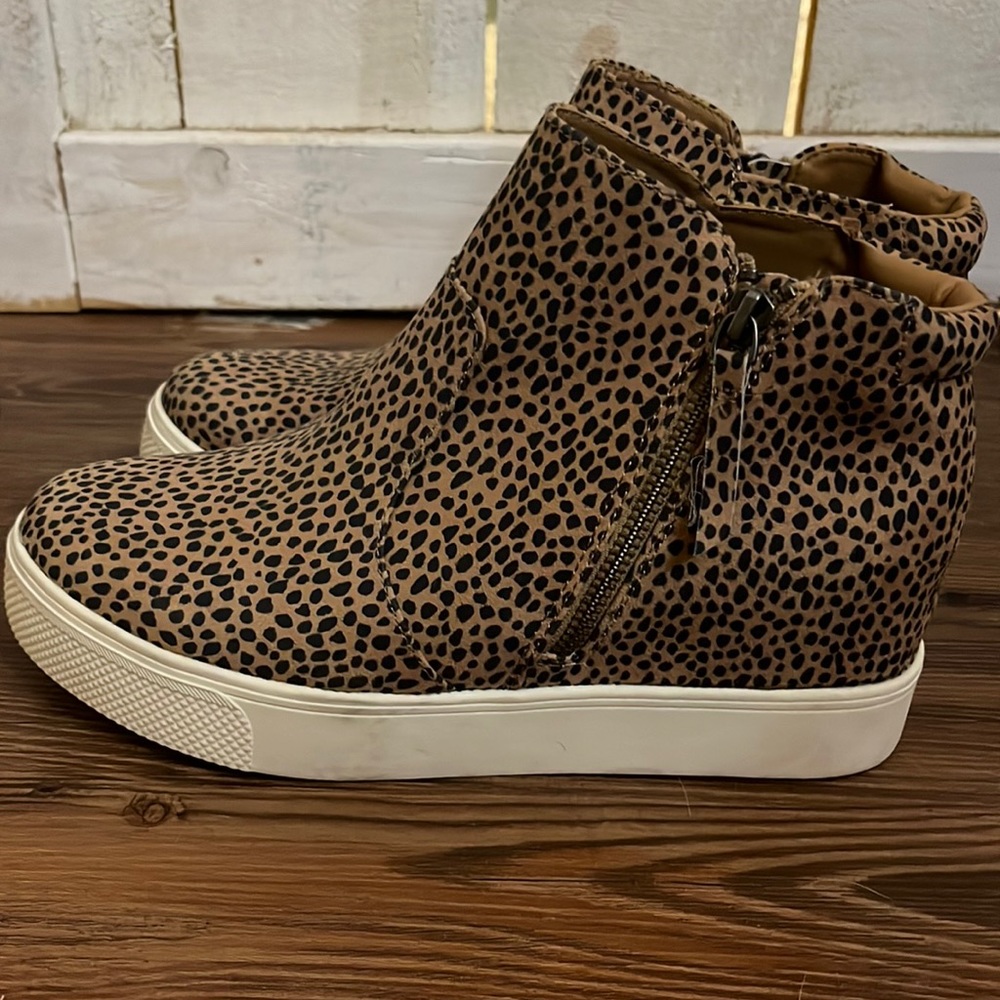 cheetah print wedges